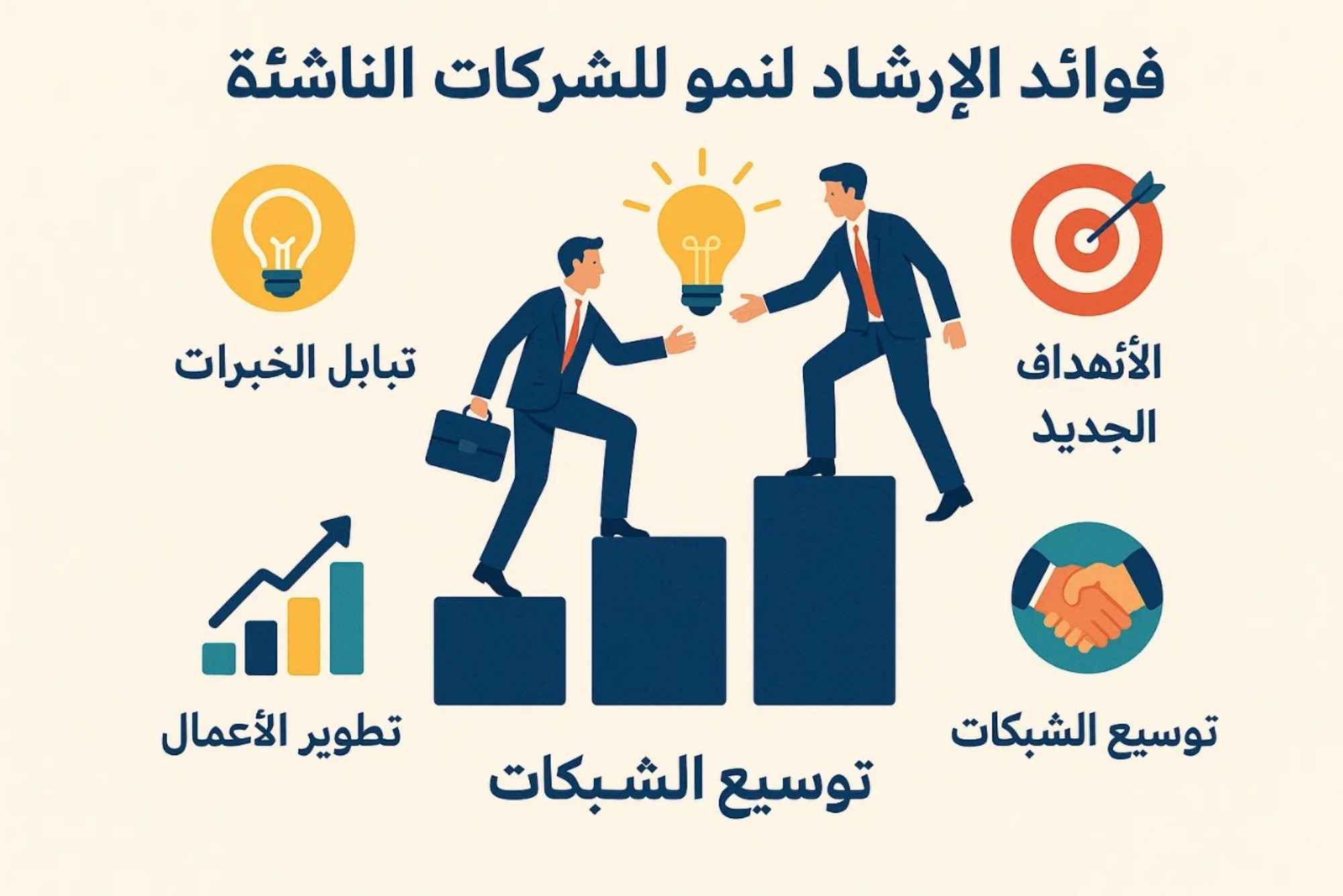 فوائد الإرشاد لنمو الشركات الناشئة