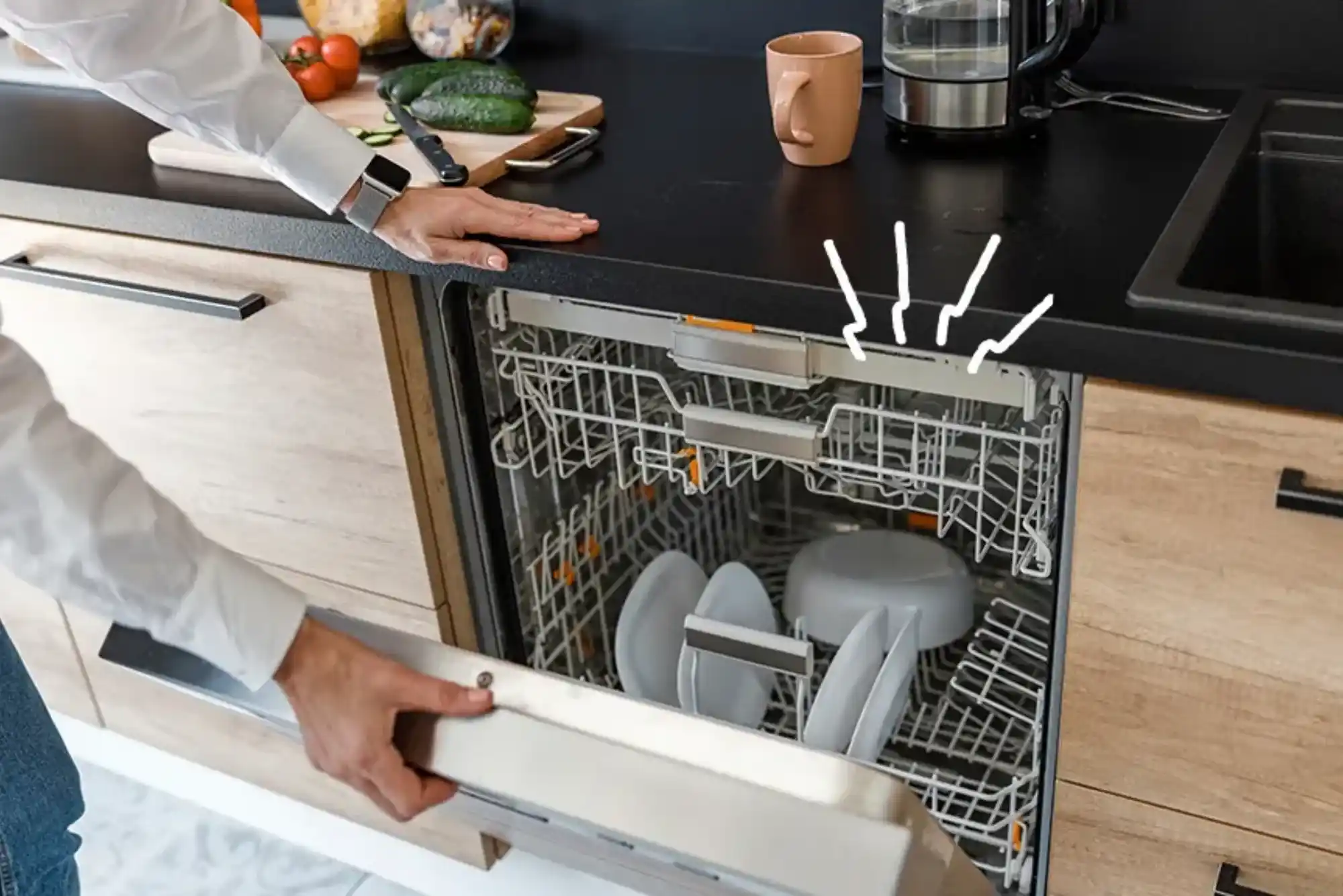 إصلاح مشكلات الضوضاء في غسالة الصحون