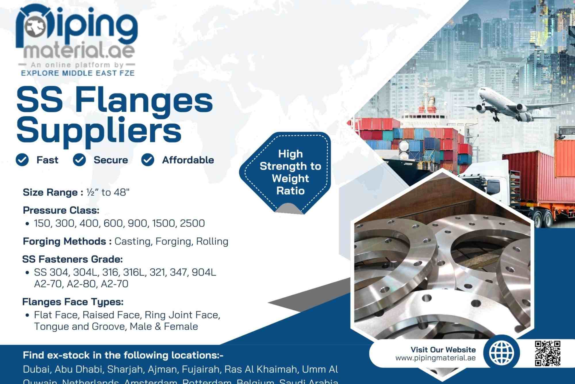 The Advantages of Using SS Flanges in Pipe Connections