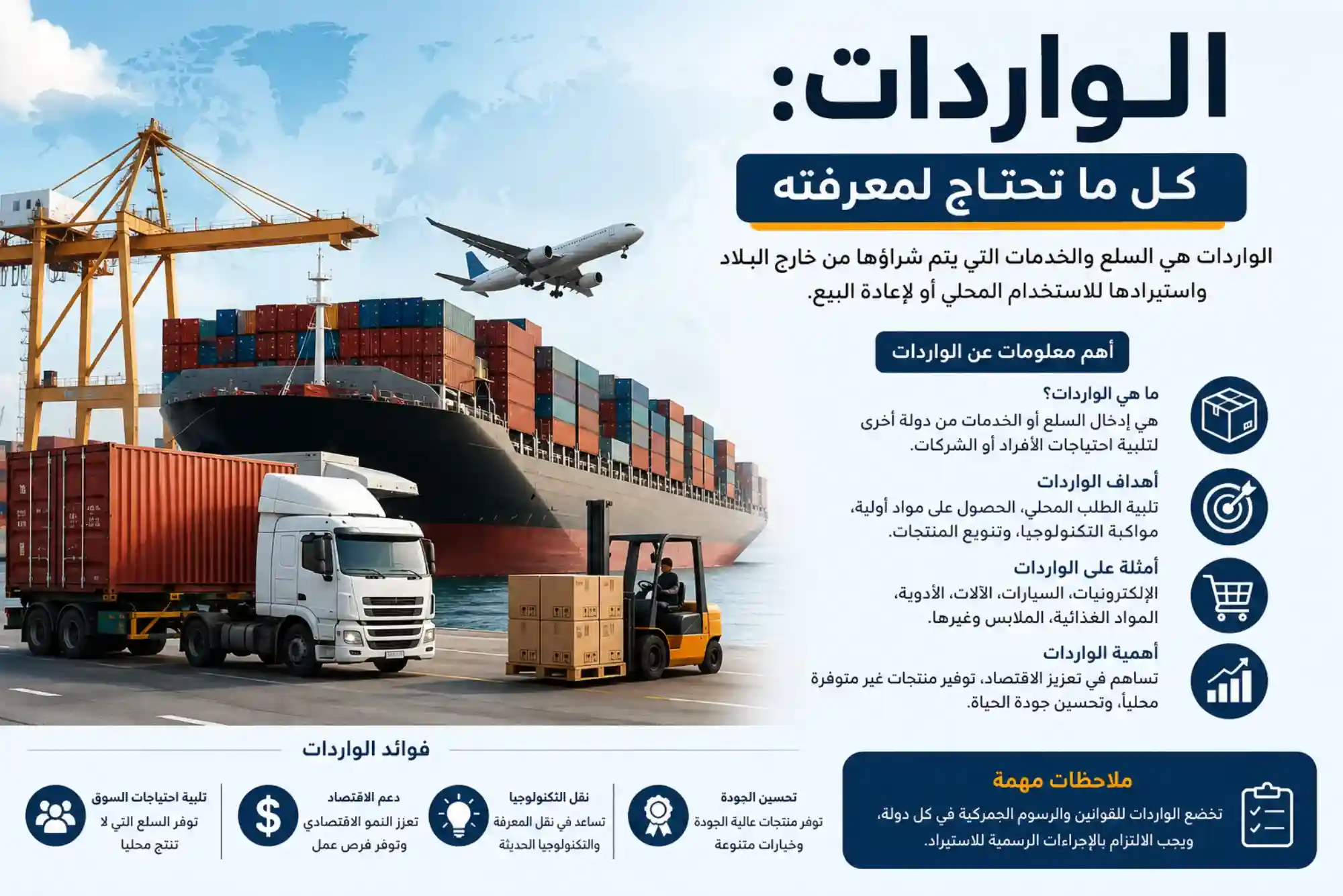الواردات كل ما تحتاج لمعرفته