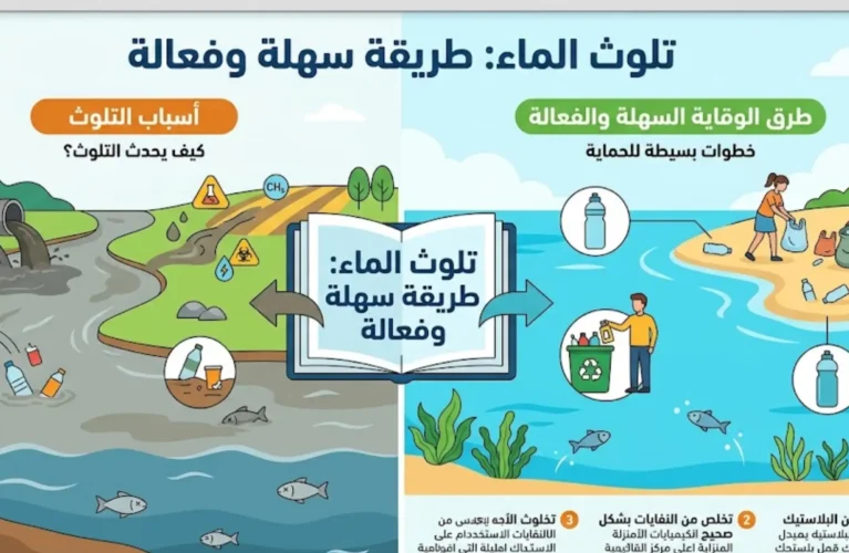 تلوث الماء طريقة سهلة وفعالة