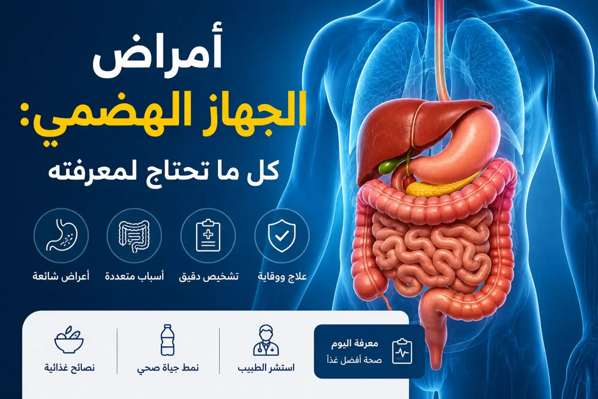 أمراض الجهاز الهضمي كل ما تحتاج لمعرفته