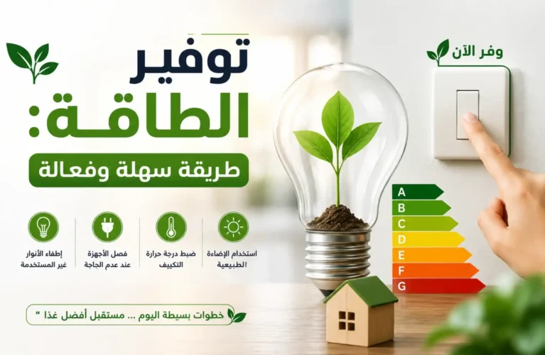 توفير الطاقة طريقة سهلة وفعالة